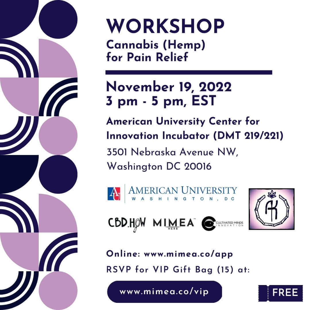 Cannabis - Hemp - For Pain Relief Workshop